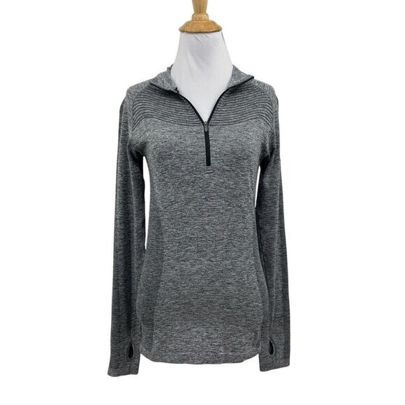 Nike Shirt Womens S Small Gray Dri Fit Half Zip Element Running Long Sleeve - Picture 1 of 13